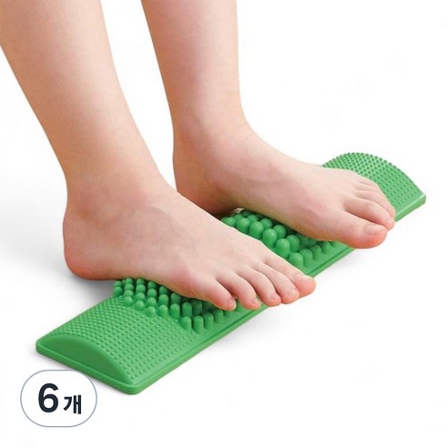 보니토리 발 지압매트, 6개, 그린
