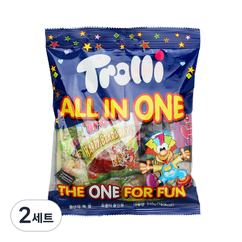 트롤리 올인원 젤리 랜덤발송 12p, 240g, 2세트