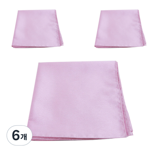 봄91 실크홑보자기 45 x 45 cm, 연핑크(TS-667), 6개