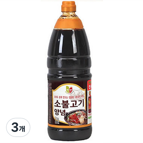 청우식품 소불고기양념, 2kg, 3개