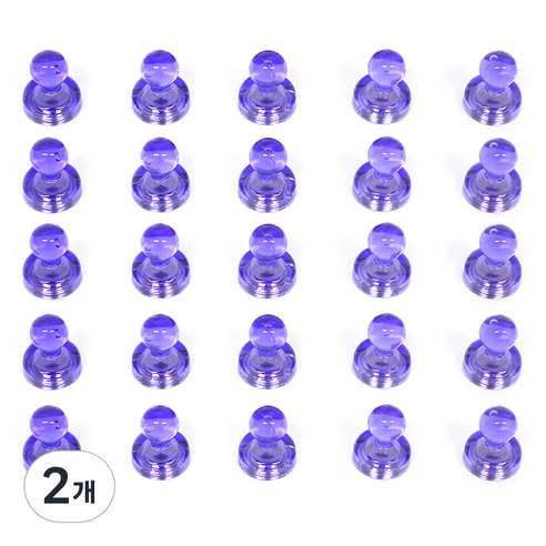 칼라 체스 자석홀더 XS 25p, 청보라, 2개