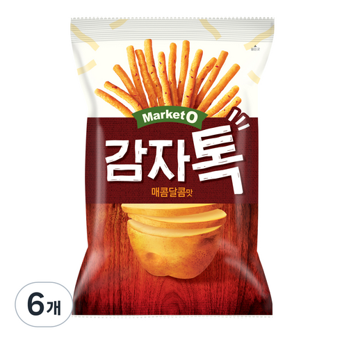 오리온 감자톡 매콤달콤맛, 136g, 6개