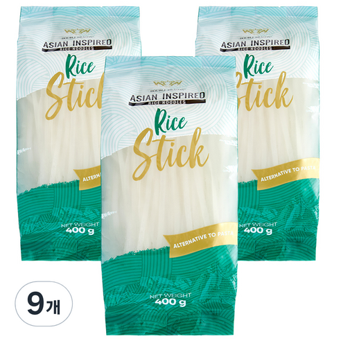 더블드래곤 라이스 누들 쌀국수면 5mm, 400g, 9개