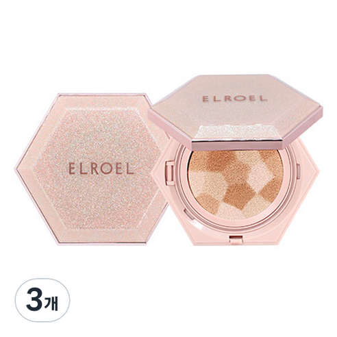 엘로엘 블렌딩 콤팩트 쿠션 12.5g, 21호, 3개