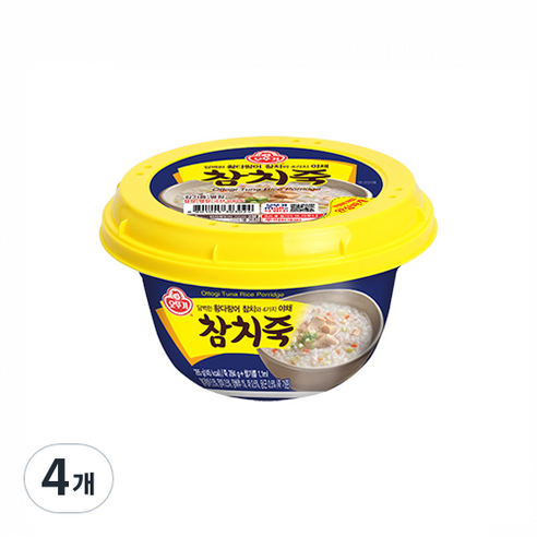 오뚜기 참치죽, 285g, 4개