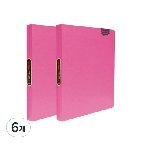 희망화일 뉴 후레쉬업 더블레버 화일 A4, 분홍, 6개