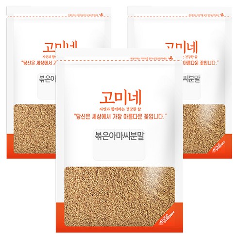 고미네 볶은 아마씨분말, 300g, 3개