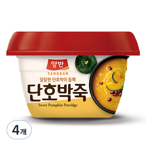 양반 단호박죽, 285g, 4개
