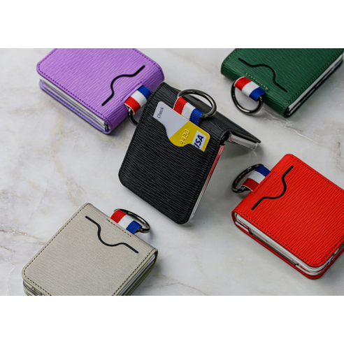 세련된 보호와 편리함을 제공하는 까미또 원카드링 휴대폰 케이스