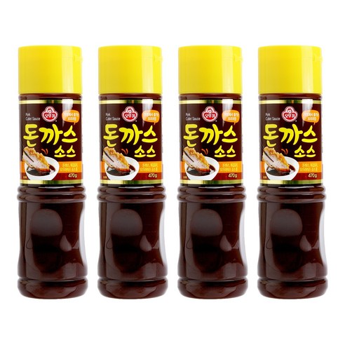 오뚜기 돈까스 소스 S, 470g, 4개