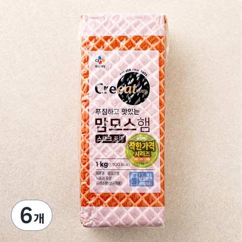 크레잇 맘모스햄, 1kg, 6개