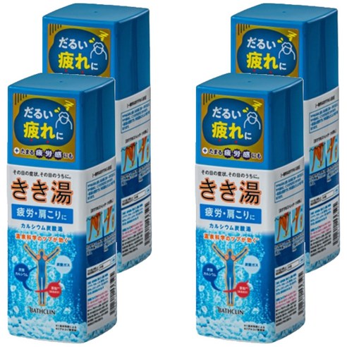 키키유 칼슘 탄산 입욕제, 360g, 4개