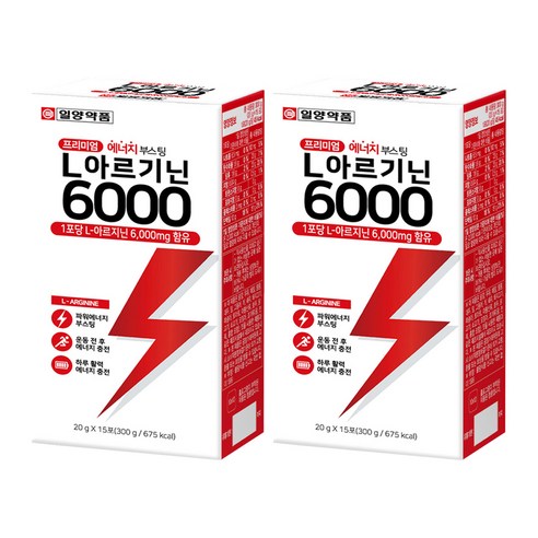 일양약품 L 아르기닌 6000 15p, 300g, 2개