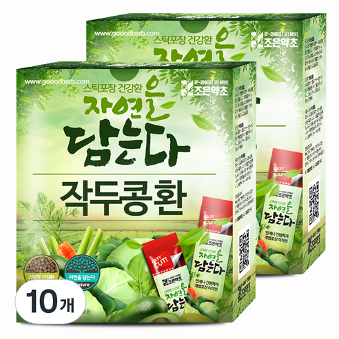 굿허브 조은약초 자연을 담는다 스틱형 작두콩환, 90g, 10개