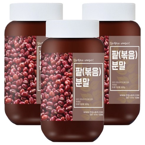 건강스토리 국내산 팥분말 볶음, 300g, 3개