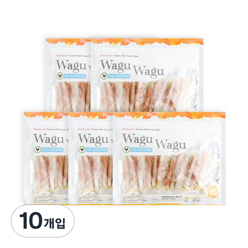 와구와구 반려견 간식 300g, 치킨사사미먼치껌, 10개입
