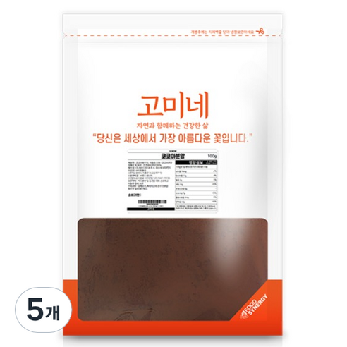 고미네 코코아 분말, 100g, 1개입, 5개