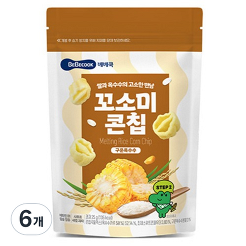 베베쿡 쌀과 옥수수의 고소한 만남 꼬소미 콘칩 - 곡물과자 | 쿠팡