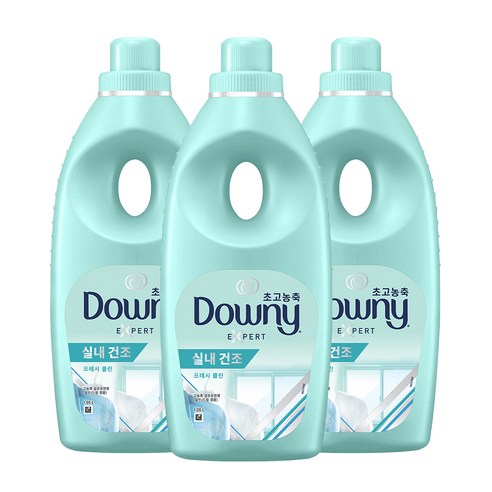 다우니 초고농축 섬유유연제 엑스퍼트 실내 건조 향 본품, 1.05L, 3개