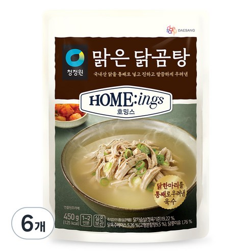 호밍스 맑은 닭곰탕, 450g, 6개