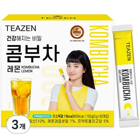 티젠 콤부차 레몬, 5g, 30개입, 3개