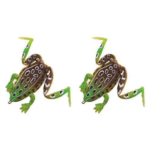 개구리 소프트 루어 낚시 미끼 6.5cm, 8, 2개