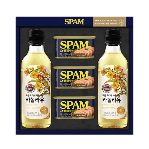 스팸 고급유7호 선물세트 + 쇼핑백, 1세트