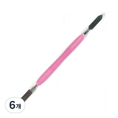 알부루조 창모양 푸셔 실리콘 손잡이, 핑크, 6개