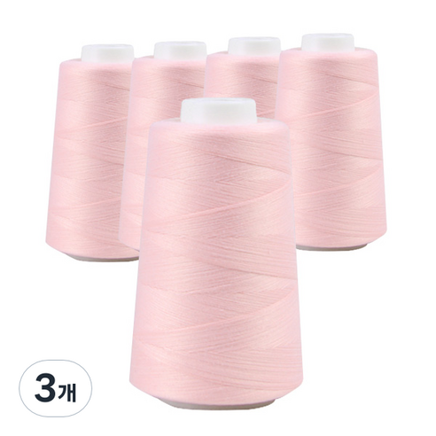 OWL 40수 2합 재봉사 5p, 라이트핑크, 3세트