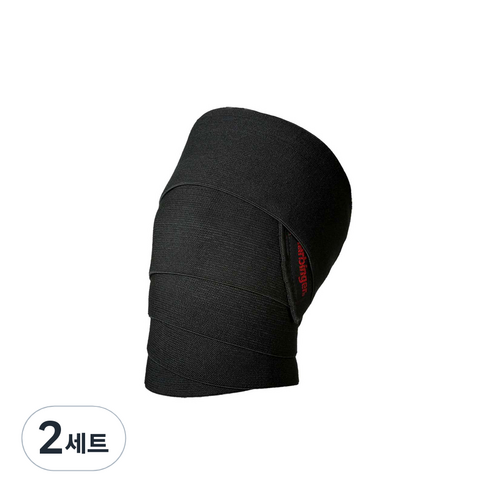 하빈져 파워 니 랩 무릎보호대 랩 타입 2p, 2세트
