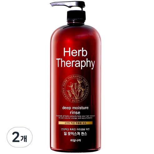 과일나라 허브테라피 딥 모이스쳐 린스, 1500ml, 2개