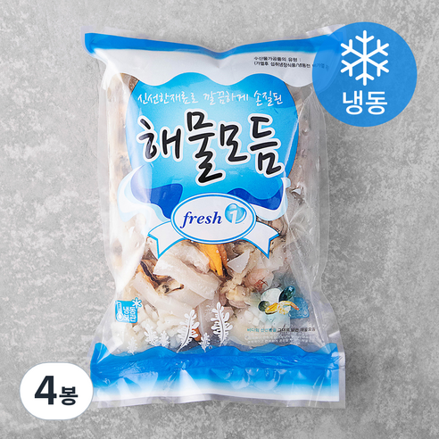 해물모듬 (냉동), 500g, 4봉