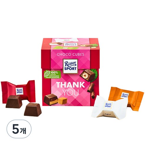 리터스포트 초코큐브 땡큐, 176g, 5개