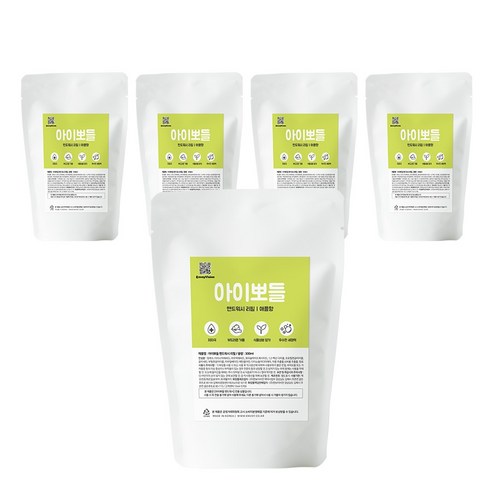 아이뽀들 핸드워시 리필 애플향, 300ml, 5개