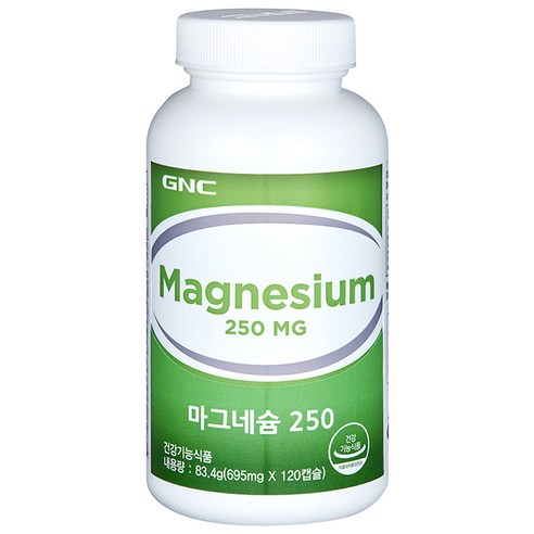 GNC 마그네슘 250, 120정, 1개