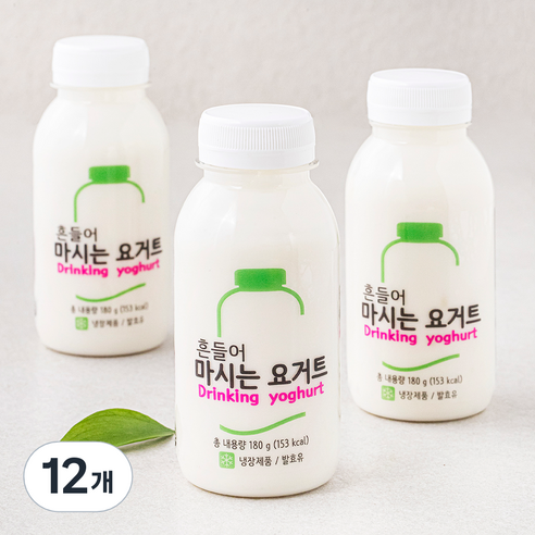 팜프레쉬 흔들어 마시는 요거트, 180g, 12개