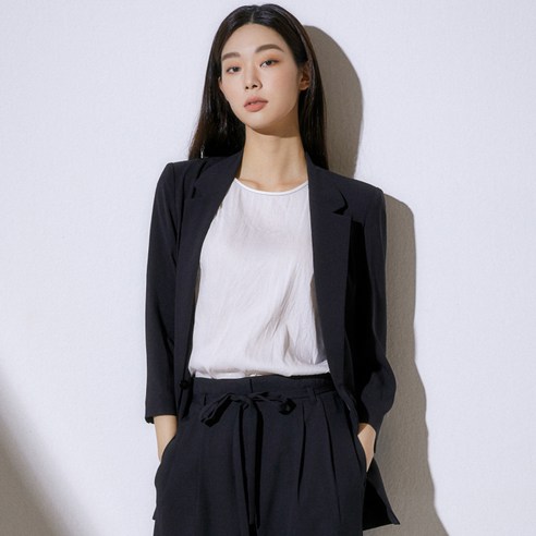 미쏘 여성용 7부 테일러드 반더블 재킷