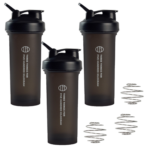 삼대오백 프리미엄 쉐이커 보틀, 블랙, 800ml, 3개