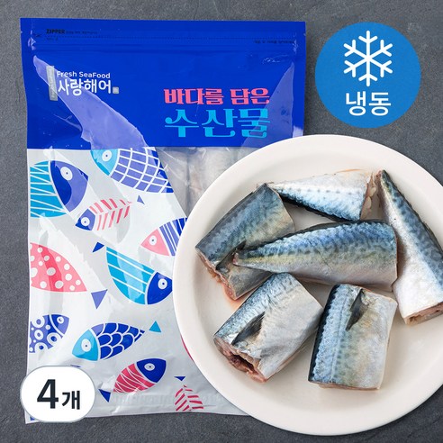 사랑해어 간편한 고등어 조림 (냉동), 400g, 4개