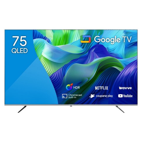 더함 4K UHD QLED 구글 OS TV, 190cm(75인치), NA751QLED SMART HOME60 24k1, 무타공 벽걸이형(추가비용발생), 방문설치