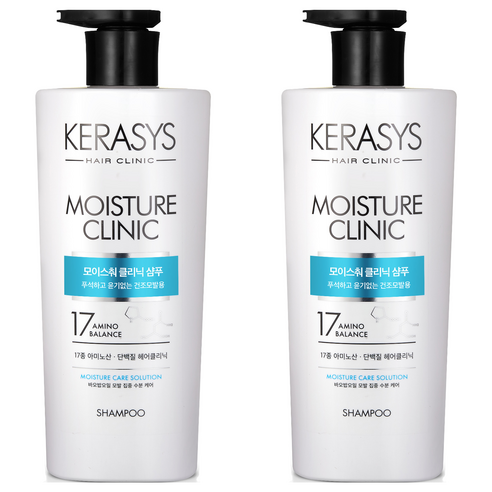 케라시스 모이스춰 클리닉 샴푸, 750ml, 2개