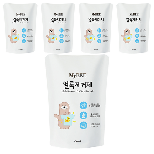 마이비 얼룩제거제 리필, 300ml, 5개