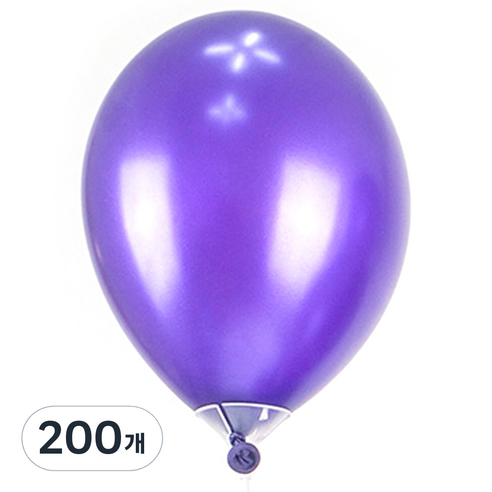 파티쇼 고급 펄 장식풍선 15cm, 퍼플, 200개