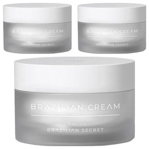 브라질리언시크릿 브라질리언왁싱 화이트닝 크림, 50g, 3개