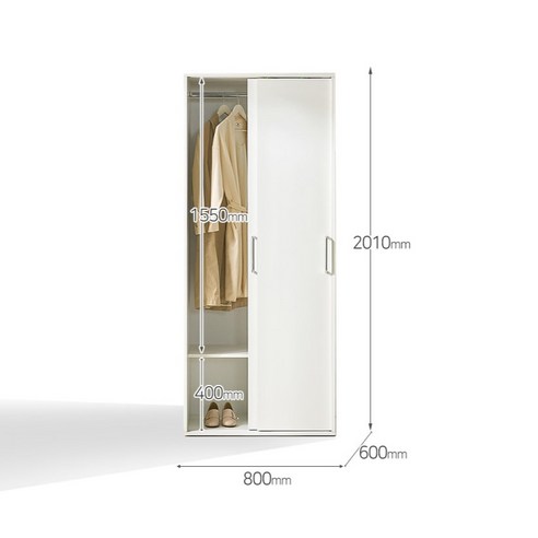 공간을 디자인하는 감각, 스칸디무드 프렌체 키큰 슬라이딩 옷장