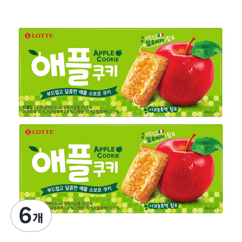 애플쿠키, 230g, 6개