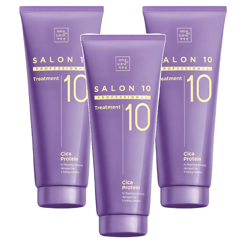 미쟝센 살롱 10 프로페셔널 시카 프로틴 트리트먼트, 3개, 215ml