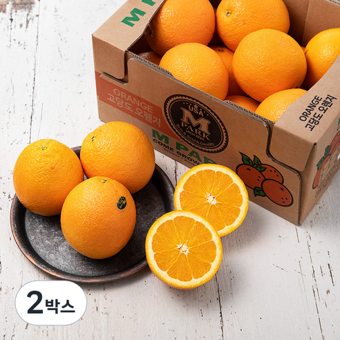 엠팍 고당도 네이블 오렌지 점보, 3.2kg(12입), 2박스