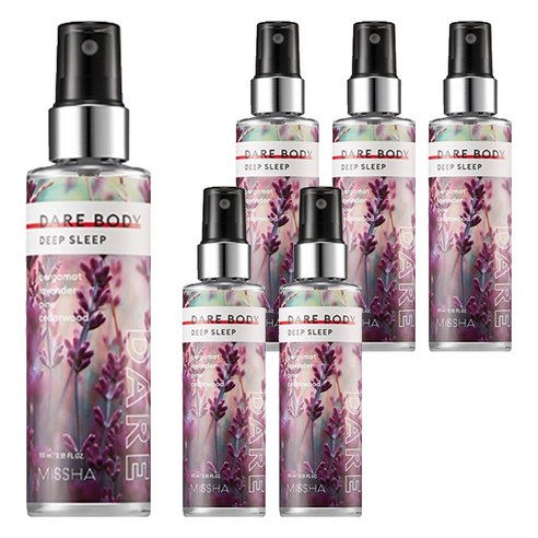 미샤 데어 바디 미스트 푹잠유도제, 105ml, 6개