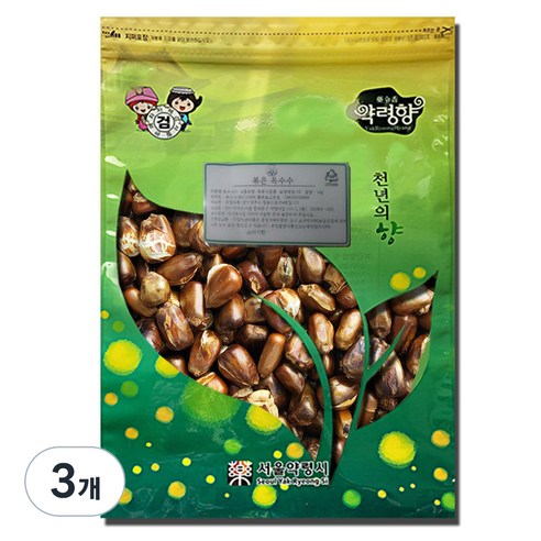 천지가약초 볶은 옥수수차, 1kg, 1개, 3개